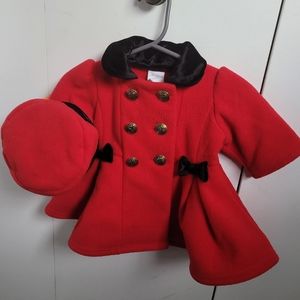 Baby Pea Coat w/ matching hat